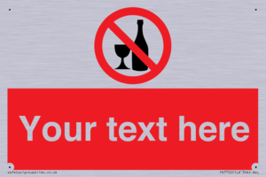 Custom prohibition no alcohol